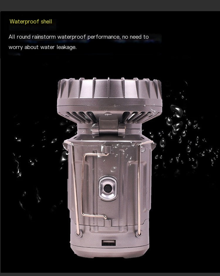 Solar Camping Lantern Fan
