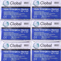 Medical Sales Supply Emergency Mylar Thermal Blankets - Pack of 6 | Survival Space Fire Blankets for Outdoor Adventures Marathons First Aid | Waterproof & Windproof | Ideal for Camping & Hiking