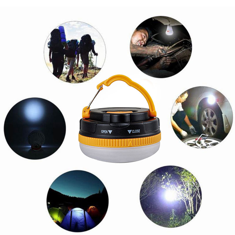 USB Rechargeable LED Camping Tent Light, Waterproof