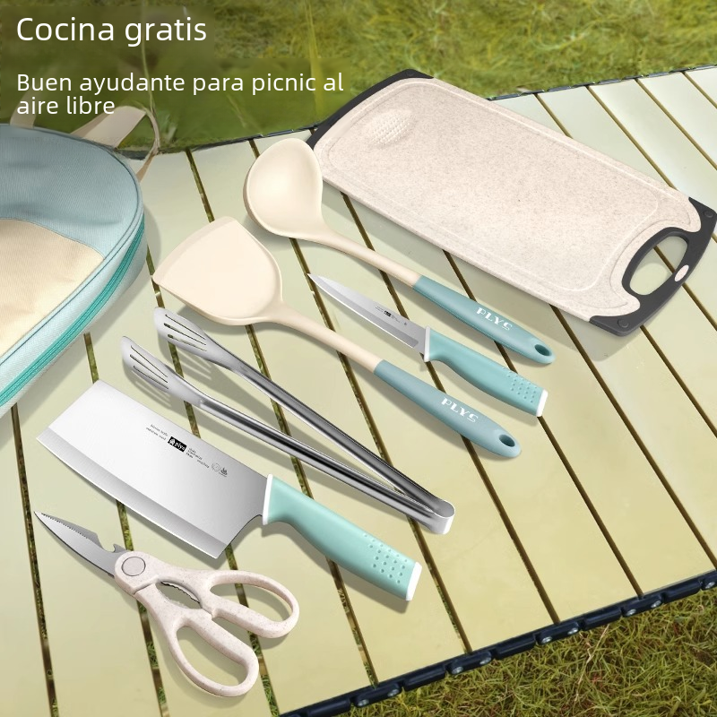 Outdoor Cooking Knife Set with Portable Storage Bag