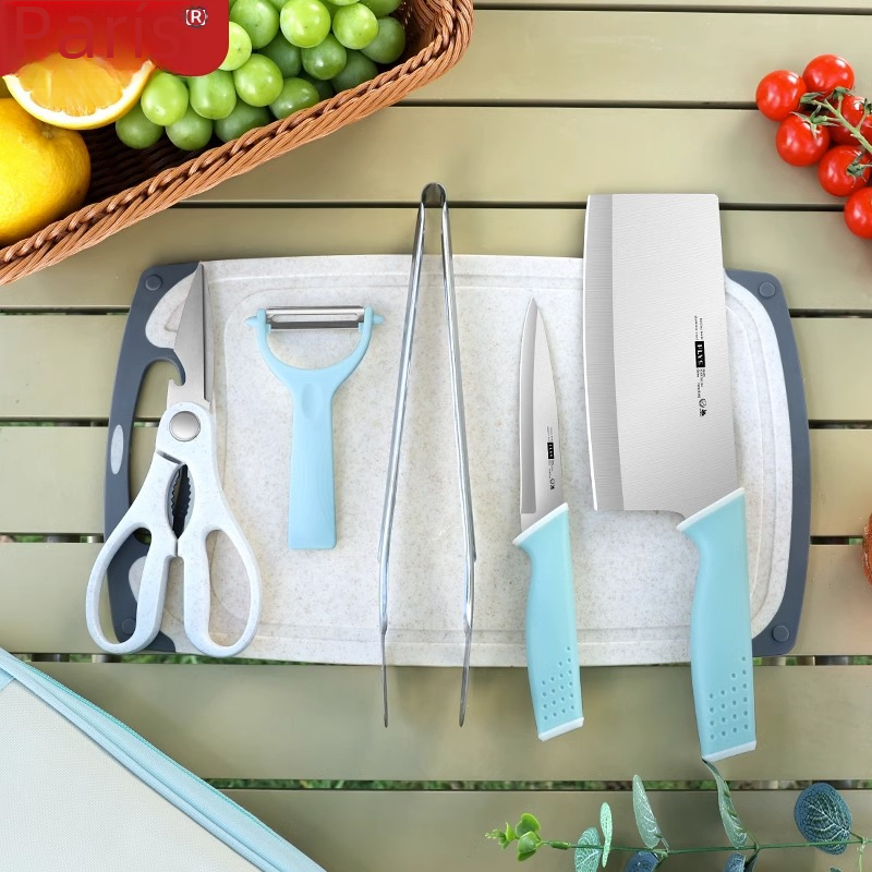 Outdoor Cooking Knife Set with Portable Storage Bag