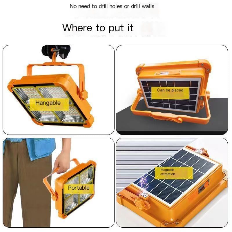 Portable Solar Camping Light with Large Capacity