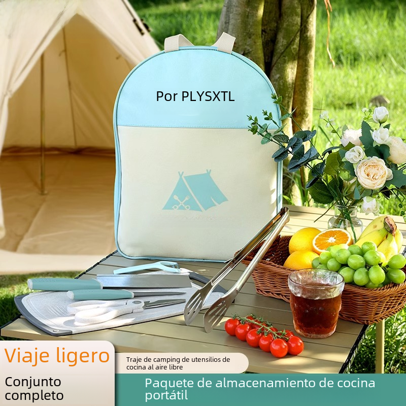 Outdoor Cooking Knife Set with Portable Storage Bag