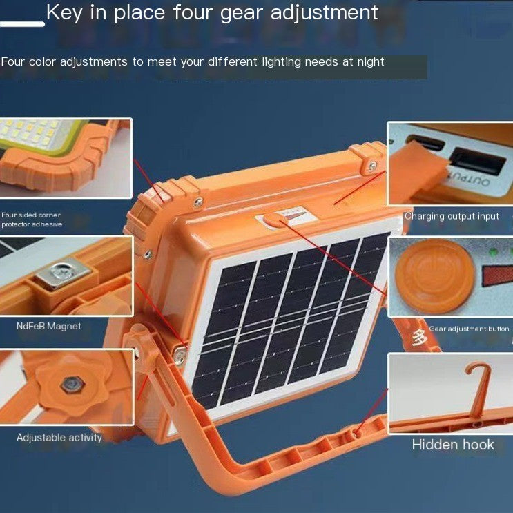 Portable Solar Camping Light with Large Capacity