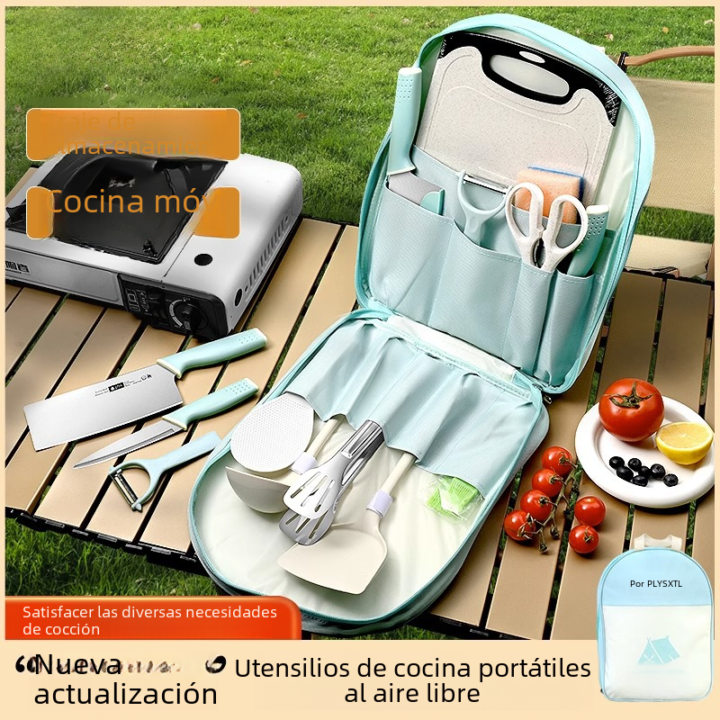 Outdoor Cooking Knife Set with Portable Storage Bag